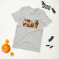 Halloween Black Cat Shirt, Fall Coffee Cat Shirt, Black Cat T-Shirt, Cute Spooky Pumpkin Halloween Shirt for Cat Lovers