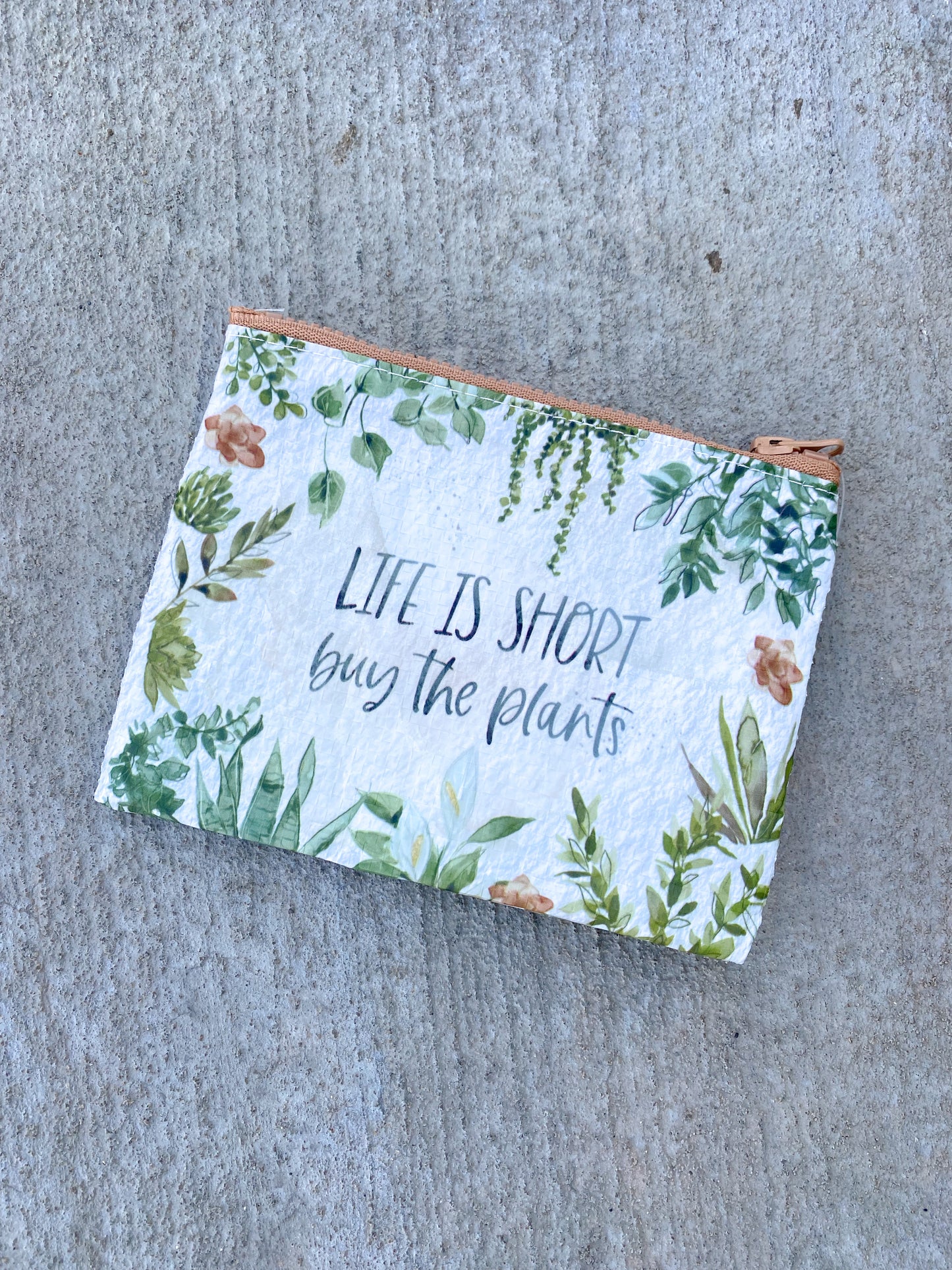 Plant Parent Zipper Wallet - Small 5.25" X 4.25"