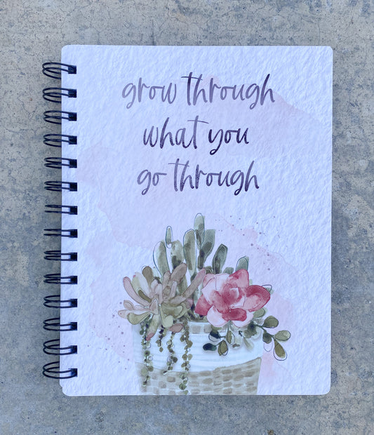 Inspirational Spiral Notebook/Journal - Plant Theme